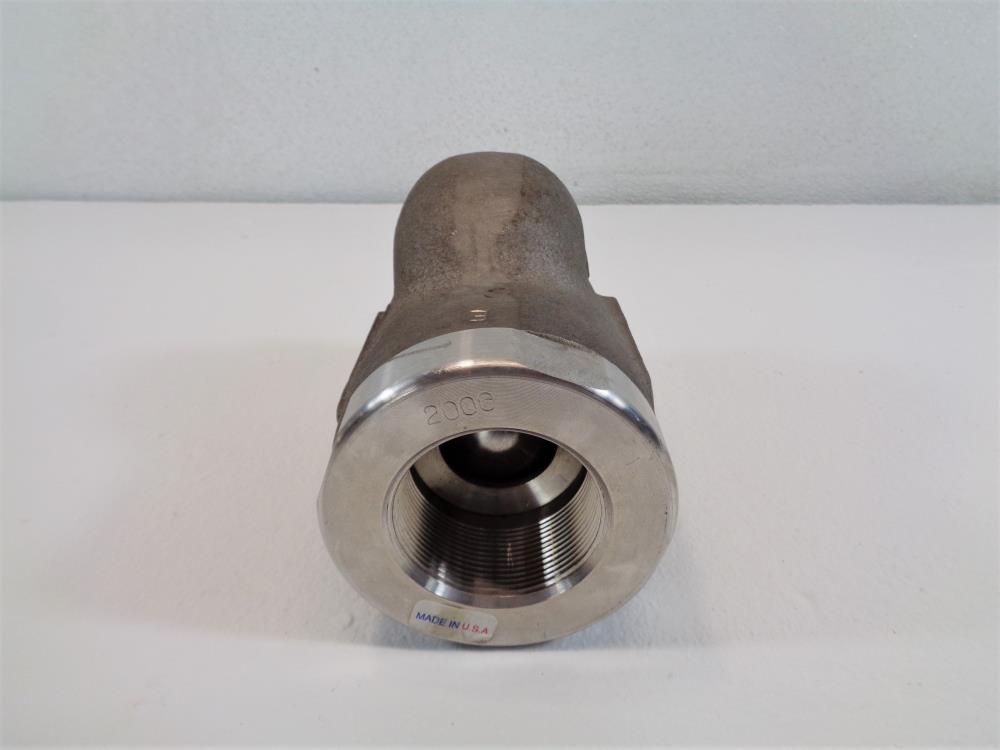 WNS 2" NPT CF8M Ball Check Valve WN2 BC 4419A